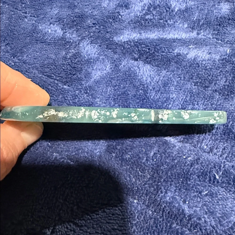 Blue Banded Agate Pendant Slice - Picture 3 of 6
